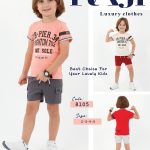  طقم خروج صبياني صيفي قطعتين مقاسات تبدا من 2-3-4-5
