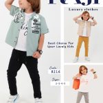 طقم صبياني صيفي ثلاث قطع مقاس 2-3-4-5