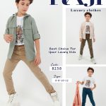 طقم خروج صبياني صيفي ثلاث قطع مقاس 6-8-10-12