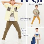 طقم خروج صبياني صيفي ثلاث قطع مقاس 6-8-10-12