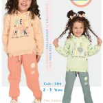 بيجاما شتوية بناتي قطعتين مقاسات تبدأ من / 2-3-4-5/