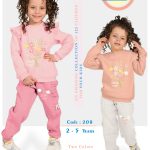 بيجاما شتوية بناتي قطعتين مقاسات تبدأ من / 2-3-4-5/