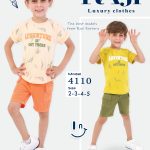 طقم خروج صيفي صبياني قطعتين مقاسات تبدأ من / 2-3-4-5