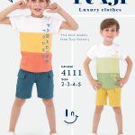 طقم خروج صيفي صبياني قطعتين مقاسات تبدأ من / 2-3-4-5