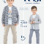 طقم خروج صيفي صبياني ثلاث قطع مقاسات تبدأ من / 2-3-4-5