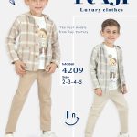 طقم خروج صيفي صبياني ثلاث قطع مقاسات تبدأ من / 2-3-4-5