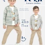 طقم خروج صيفي صبياني ثلاث قطع مقاسات تبدأ من / 2-3-4-5