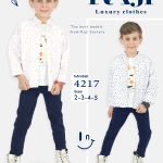 طقم خروج صيفي صبياني ثلاث قطع مقاسات تبدأ من / 2-3-4-5