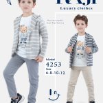 طقم خروج صيفي صبياني ثلاث قطع مقاسات تبدأ من / 6-8-10-12