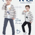 طقم خروج صيفي صبياني ثلاث قطع مقاسات تبدأ من / 6-8-10-12