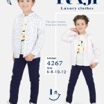 طقم خروج صيفي صبياني ثلاث قطع مقاسات تبدأ من / 6-8-10-12