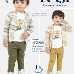 طقم خروج صيفي صبياني ثلاث قطع مقاسات تبدأ من 6-9/9-12/12-18/18-24