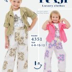 طقم خروج صيفي بناتي ثلاث قطع مقاسات تبدأ من / 6-8-10-12