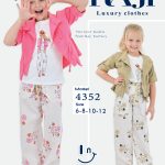 طقم خروج صيفي بناتي ثلاث قطع مقاسات تبدأ من / 6-8-10-12