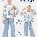 طقم خروج صيفي بناتي ثلاث قطع مقاسات تبدأ من / 6-7-8-9-10