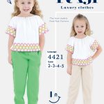 طقم خروج صيفي بناتي قطعتين مقاسات تبدأ من / 2-3-4-5