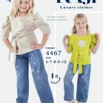 طقم خروج بناتي صيفي قطعتين مقاسات تبدأ من / 6-7-8-9-10