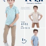 طقم خروج صبياني صيفي قطعتين مقاسات تبدأ من / 6-8-10-12