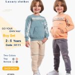 بيجاما شتوية صبياني قطعتين مقاسات تبدأ من / 2-3-4-5