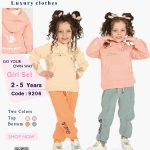 بيجاما شتوية بناتي قطعتين مقاسات تبدأ من / 2-3-4-5