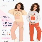 بيجاما شتوية بناتي قطعتين مقاسات تبدأ من / 6-8-10-12