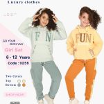 بيجاما شتوية بناتي قطعتين مقاسات تبدأ من / 6-8-10-12